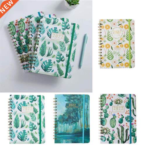 A5 2022 Diary Weekly Planner English Version Agenda Spiral O