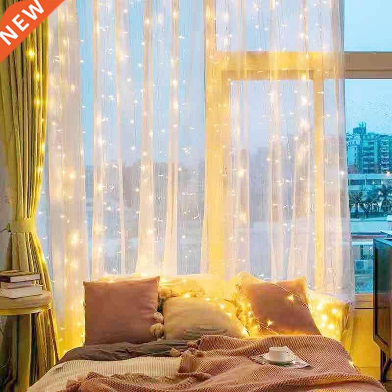 m Waterproof LED Fairy Lights Garland Curtain Lamp String L