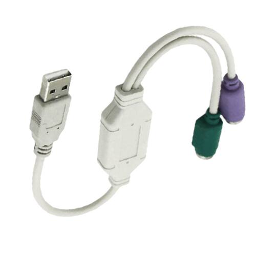 USB Male To PS/2 PS2 Female Converter Cable Cord Converter A