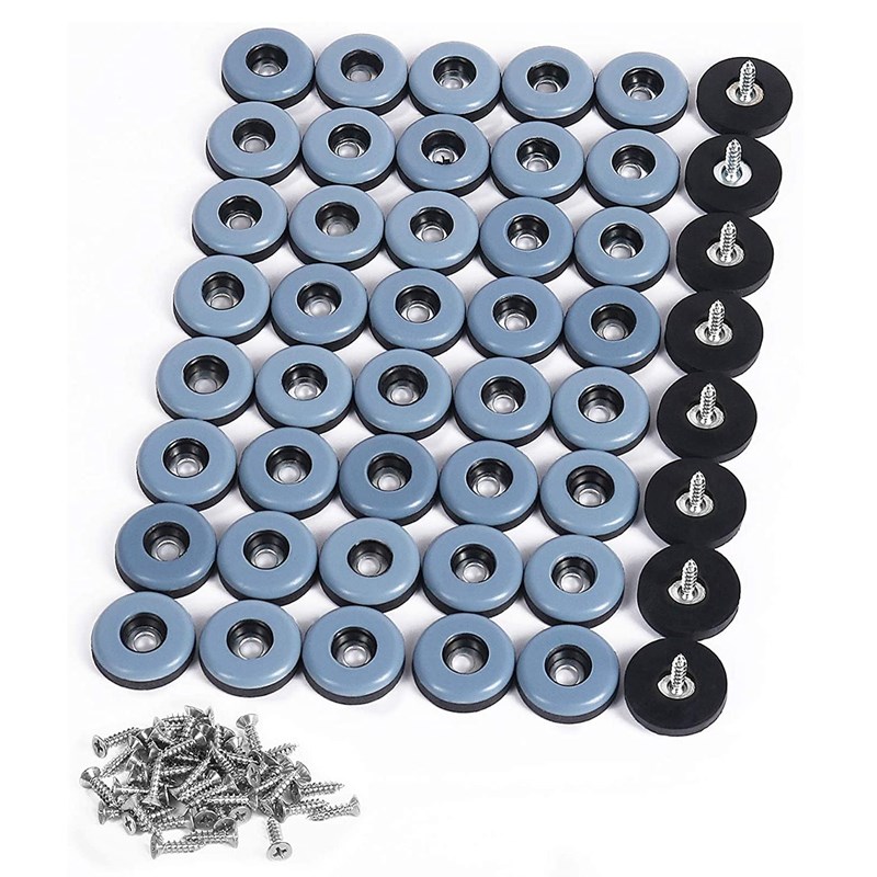 48Pcs Furniture Gliders PTFE Easy Moving Sliders with Screw