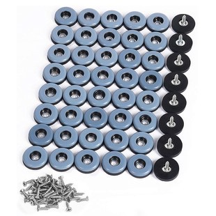 48Pcs Furniture Gliders PTFE Easy Moving Sliders with Screw