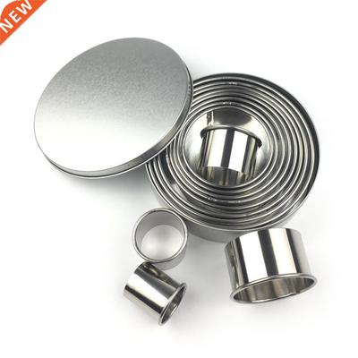 12pcs/set it Cookie Cutter Mold Round Shape Box Design Mi