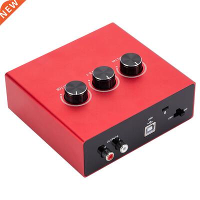 AU11-R Mixer USB Sound Card Device Audio Interface Card Conv