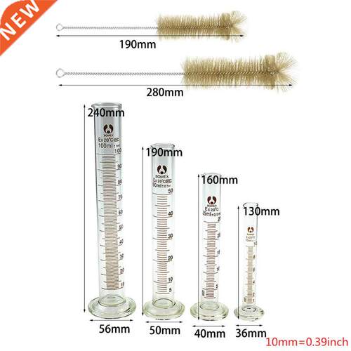 10ml 25ml 50ml 100ml Graduated Cylinder Measuring Tool Lab G