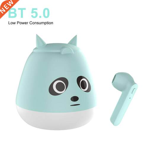 ZW T7 TWS Earbuds Wireless Stereo Sound Earphone Cute Heads