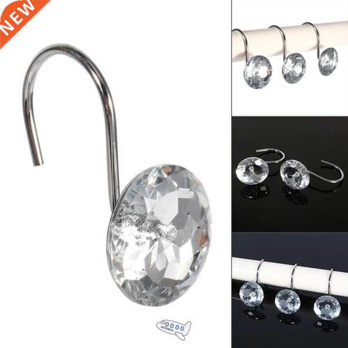 Overseas Warehouse 12X Bath Shower Rhinestone Rolling Curtai