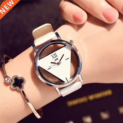 Hollow Triangle Dial Design Creative Watches Women Fashion