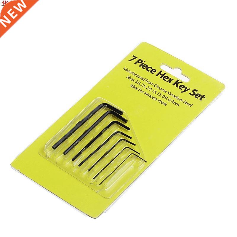 7Pcs 0.7mm-3mm Mini Hexagon Hex Allen Key Set Wrench Screw
