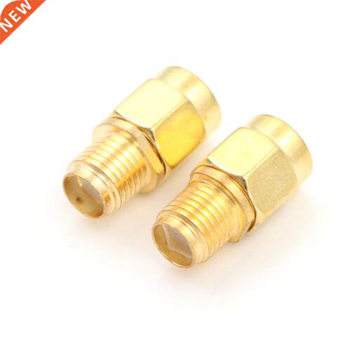2 Pieces RF SMA Connector RP SMA Female to SMA Male Plug Con
