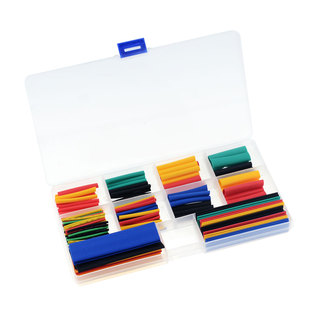 164PCS/Box Heat Shrink Tube Kit Shrinking Assorted Polyolefi