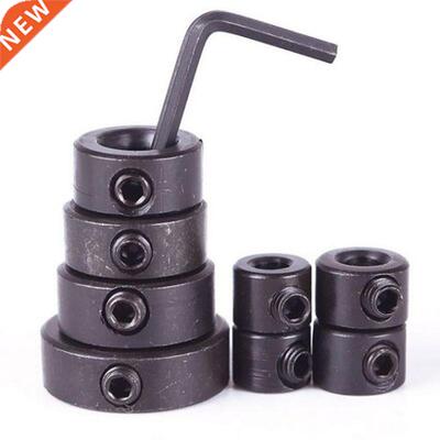 8pcs Drill Depth Stop Collars Ring Dowel Shaft Chuck Wrench