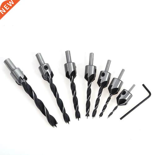 7pcs 3 10mm HSS 5 Flute Countersink Drill Countersink Drill