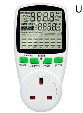 Plug Meter To Measure Current Voltage Power Convert To Elect