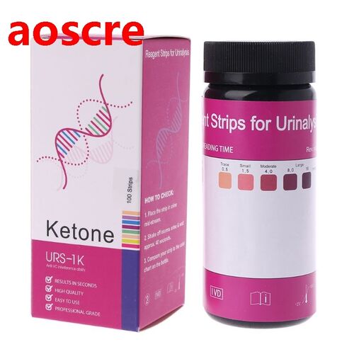 100 Strips/Set Ketone Test Strips Urine Tester Reagent Strip