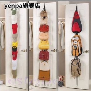 Adjustable Over Door Straps Hanger Hat Bag Coat Clothes Rack