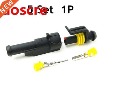 5 sets Kit 1 Pin Waterproof Electrical Wire Cable automotive