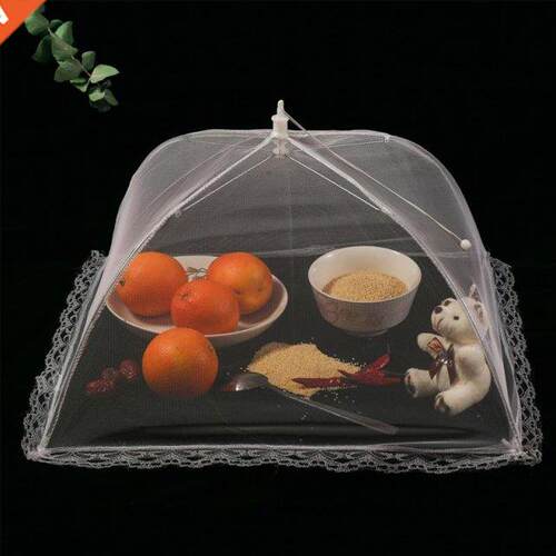 2 Pieces Folding Food Mesh Cover Tent Home Dining Table Kitc
