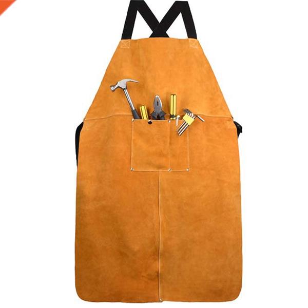 Leather Welding Apron, Leather Welding Work Apron Heat Resis