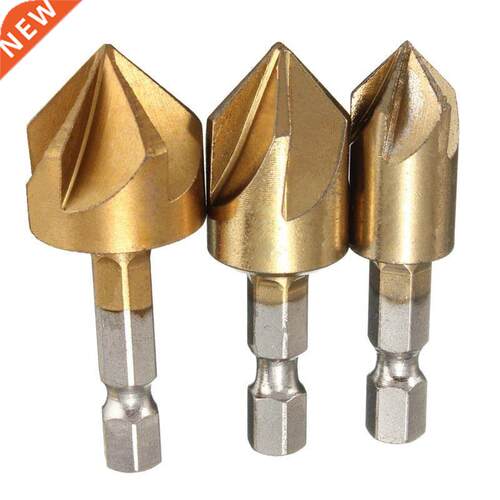 3pcs 6pcs HSS Chamfer Countersink Chamfer Drill Bit 1/4&quot
