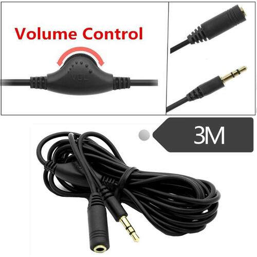 00cm .5mm M/F Splitter Stereo Headphone -Audio Extension C