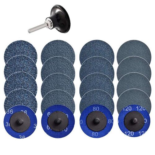 21Pcs Quick Change Discs Set 2 Inch Zirconia Sanding Discs w