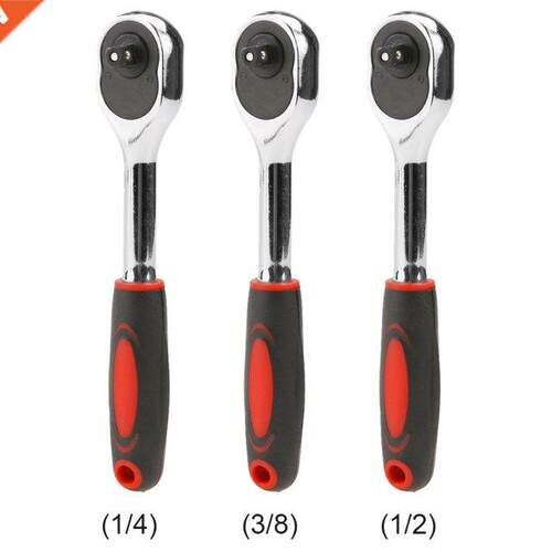 72 Teeth Quick Release Ratchet Socket Wrench 1/4 3/8 1/2 Spa