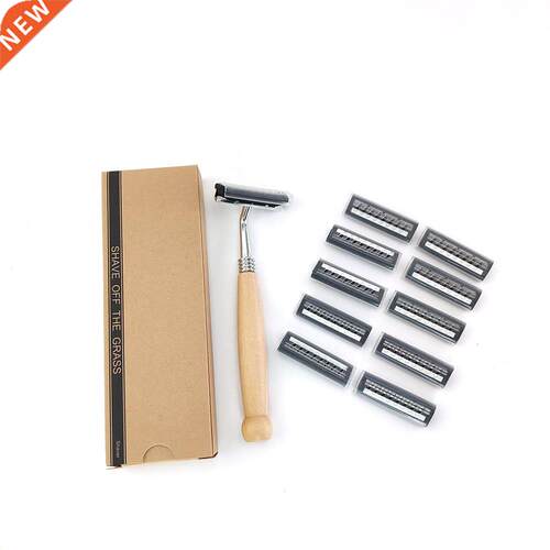 1pcs Vbatty wood razor non-disposable stainless steel razor