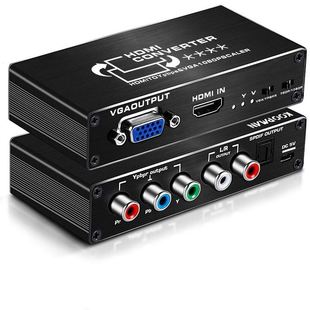 HDMI-compatible To RGB VGA 5RCA Component Ypbpr Converter Sc