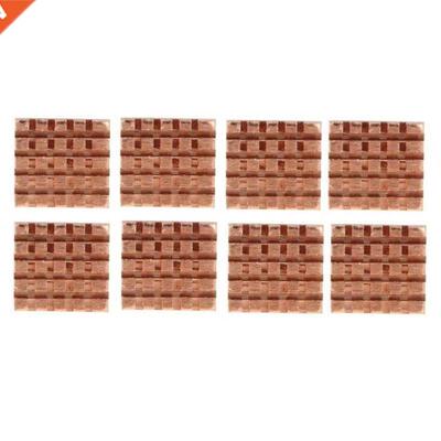 ALLOYSEED 8pcs/sets Package Copper Heatsink Adhesive Back fo