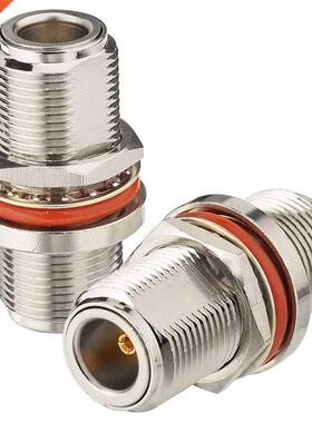N Female To N Female Adapter Bulkhead Mount 50 Ohm Copper Co