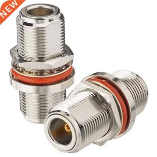 N Female To N Female Adapter Bulkhead Mount 50 Ohm Copper Co