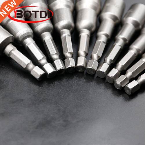1SET Magnetic Impact Nut Driver Socket Set Metric 6mm~15mm I