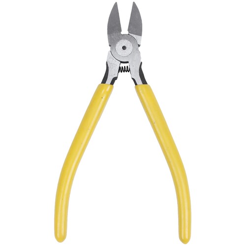 6 Yellow Plastic Coated Grip Diagonal Pliers Wire Side Cutt