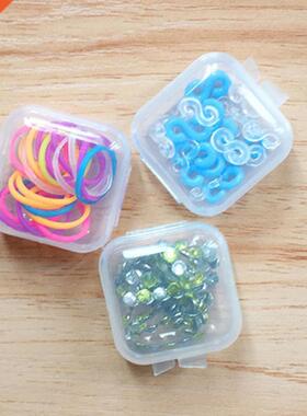 10Pcs/Lot Plastic Transparent Storage Box Mini Portable Jewe