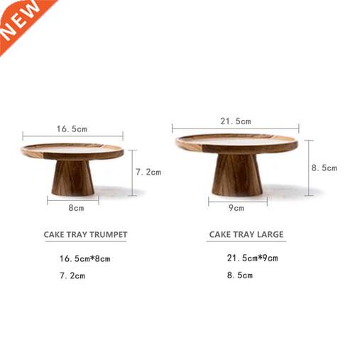 High Stand Wooden Cake Plate Creative Food Serving Trays Mul
