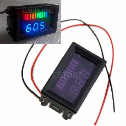 DC 12V Acid Lead Batteries Indicator Capacity LED Tester Wit