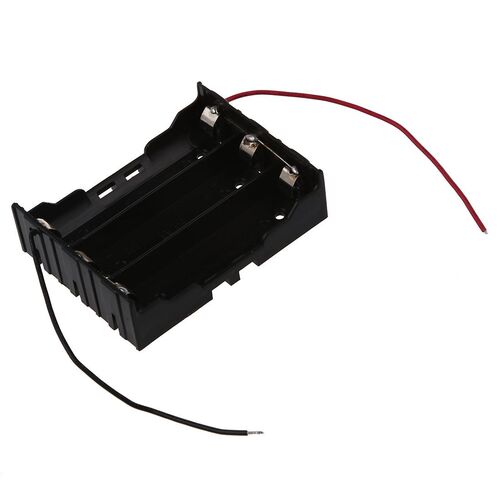 plastic 3 slots 2-core 3 x 3.7V 18650 holder container
