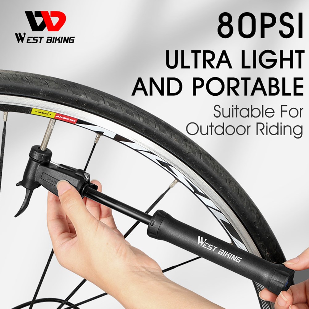 Bicycle Air Pump Mountain Bike Presta Schrader Valve Mini Ha