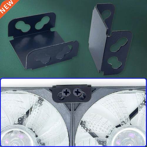 Spray Painting 2Pcs Excellent CPU Cooling Fan Mute Fixing Bu