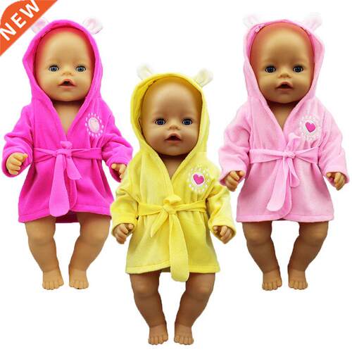 New bathrobe Doll Clothes Born Babiy Fit 17 inch 4cm Doll A