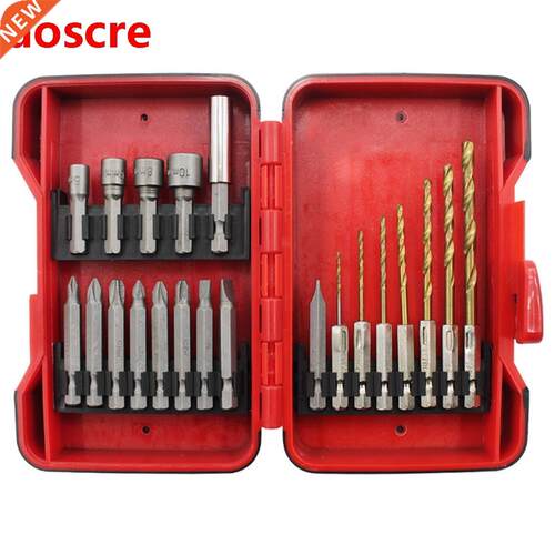 21pcs Socket Bits Twist Drill Set with Storage Case 5pcs