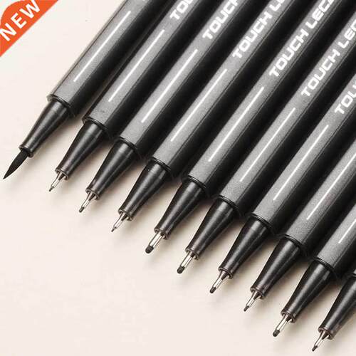 10Pcs/set Pigment Liner Micron Ink Marker Pen 0.05 0.1 0.2 0