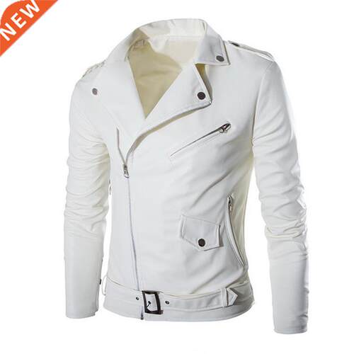 Autumn Men's PU Leather Jacket For Men Fitness Fashion M