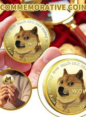 Gold/Silver Commemorative Coins Plated Ripple Bitcoin Shiba