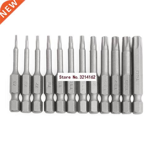 12pcs 1/4 Inch 50mm T5-T40 Torx Screwdriver Bits Kit 07NOV