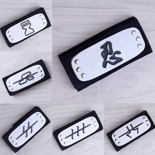 Men Women Kids Headband Japanese Anime Figures Logo Metal Pl