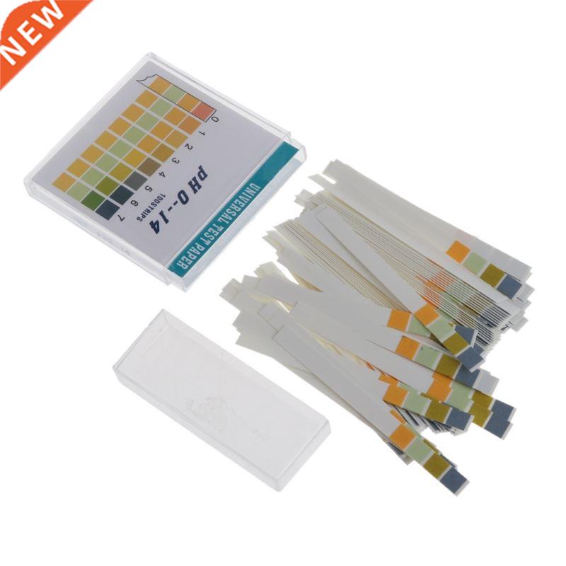100 Strips 0-14 PH Alkaline Acid Indicator Paper Water Saliv