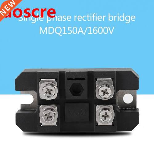 1pc Black Single-Phase Diode Rectifier 150A Amp High Power