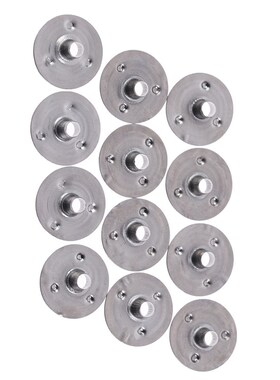 100pcs/lot 12.5*2.5mm Waxed Candle Wick Metal Sustainers Can