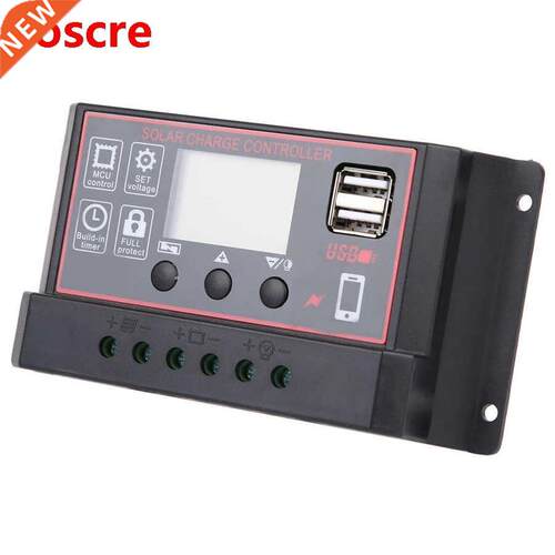 40A 12V 24V Auto Solar Charge Controller LCD USB 5V Output P